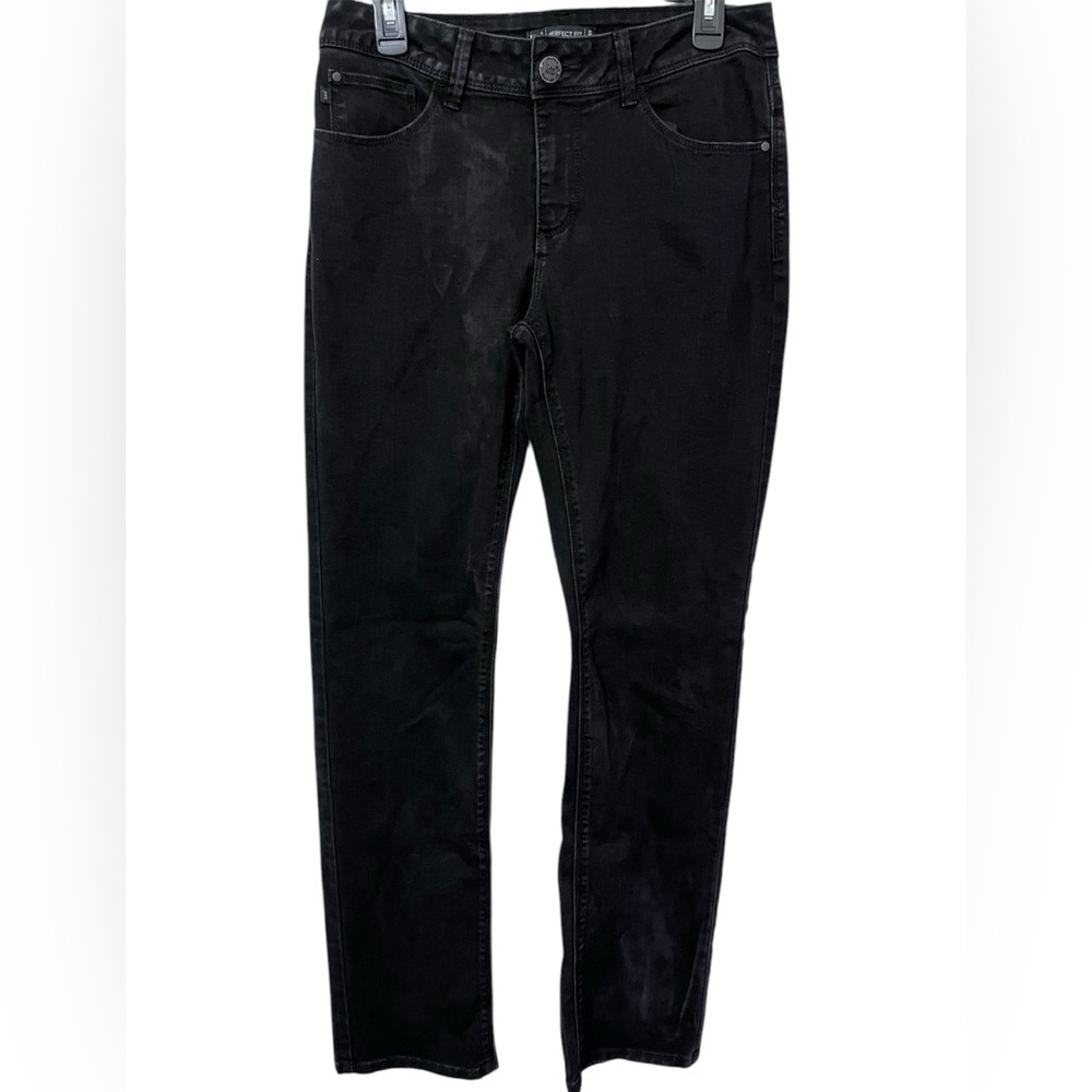 Lee Women’s Jeans Size 10M Black Denim Cotton Stretch Perfect Fit Cotton Stretch